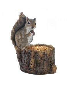 SQUIRREL TREE TRUNK BIRD FEEDER